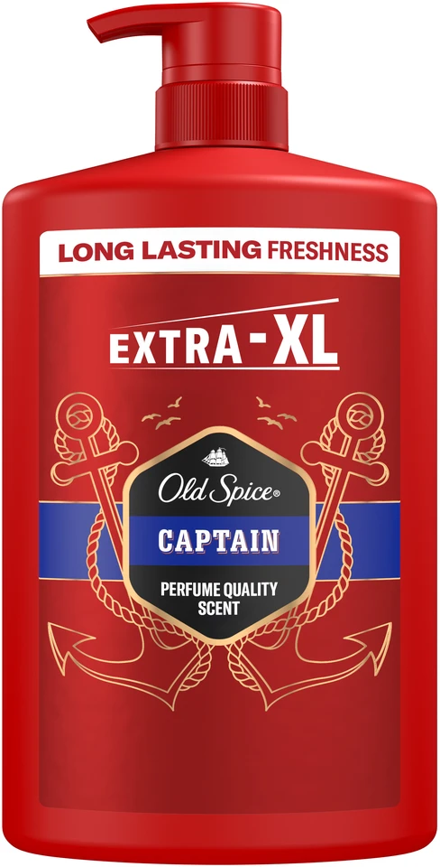 Old Spice Captain Dušo Želė Ir Šampūnas Vyrams, 1000 ml
