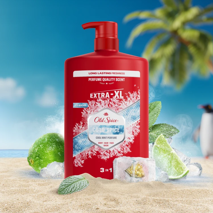 Old Spice Cold Spice Dušo Želė Ir Šampūnas Vyrams, 4x1000 ml