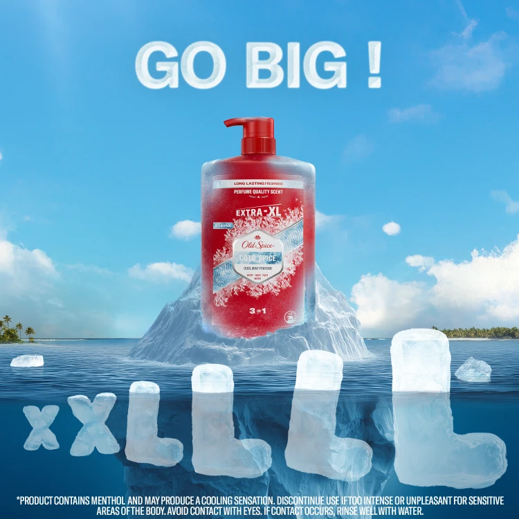 Old Spice Cold Spice Dušo Želė Ir Šampūnas Vyrams, 4x1000 ml