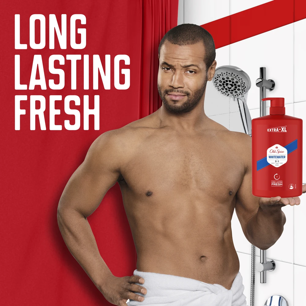 Old Spice Whitewater Dušo Želė Ir Šampūnas Vyrams, 1000 ml