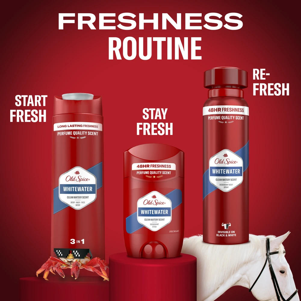 Old Spice Whitewater Pieštukinis Dezodorantas, 50 ml