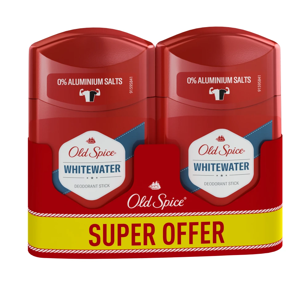 Old Spice Whitewater Pieštukinis Dezodorantas, 2x50 ml