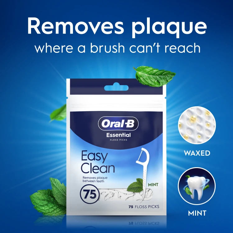 Oral-B Easy Clean tarpdančių siūlo laikikliai, 75 vnt.