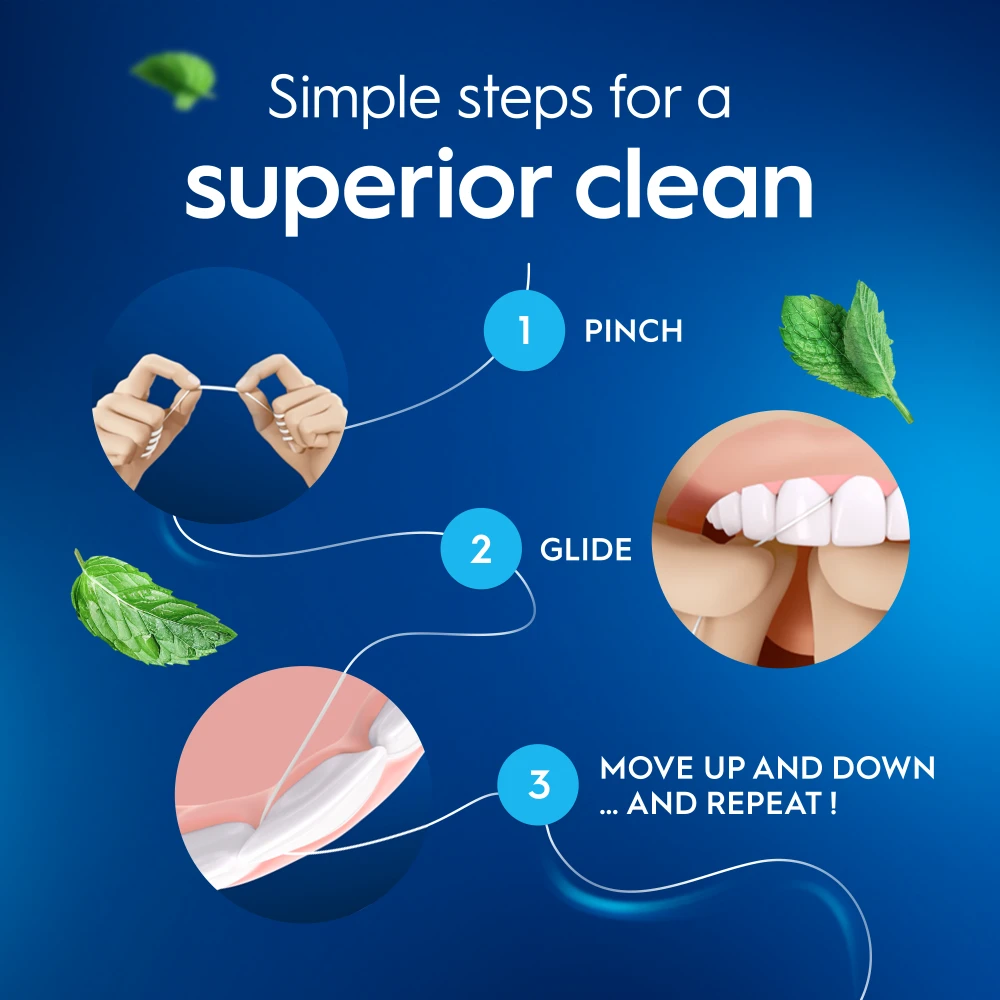 Oral-B Essential Mint Dantų Siūlas, Su Vašku, 50 m