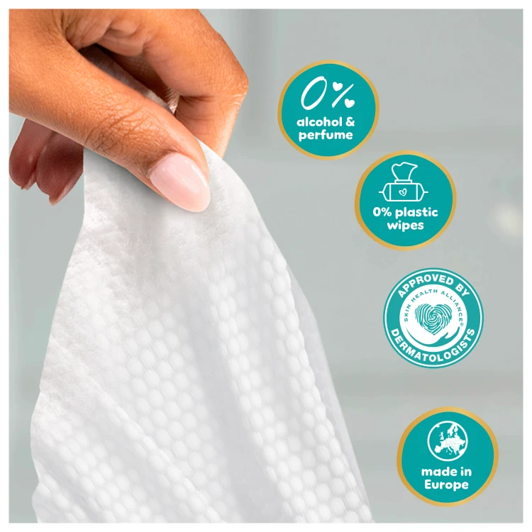 Pampers Aqua Soft Touch Servetėlės Kūdikiams, 15 Pakuotė, 900 Servetėlės