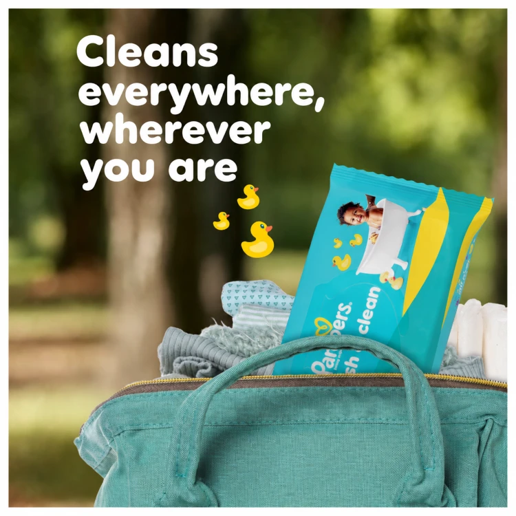Pampers Fresh Clean Plastic Free Servetėlės Kūdikiams, 24 Pakuotė, 1248 Servetėlės