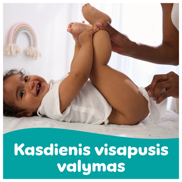 Pampers Fresh Clean Plastic Free Servetėlės Kūdikiams, 12 Pakuotė, 624 Servetėlės