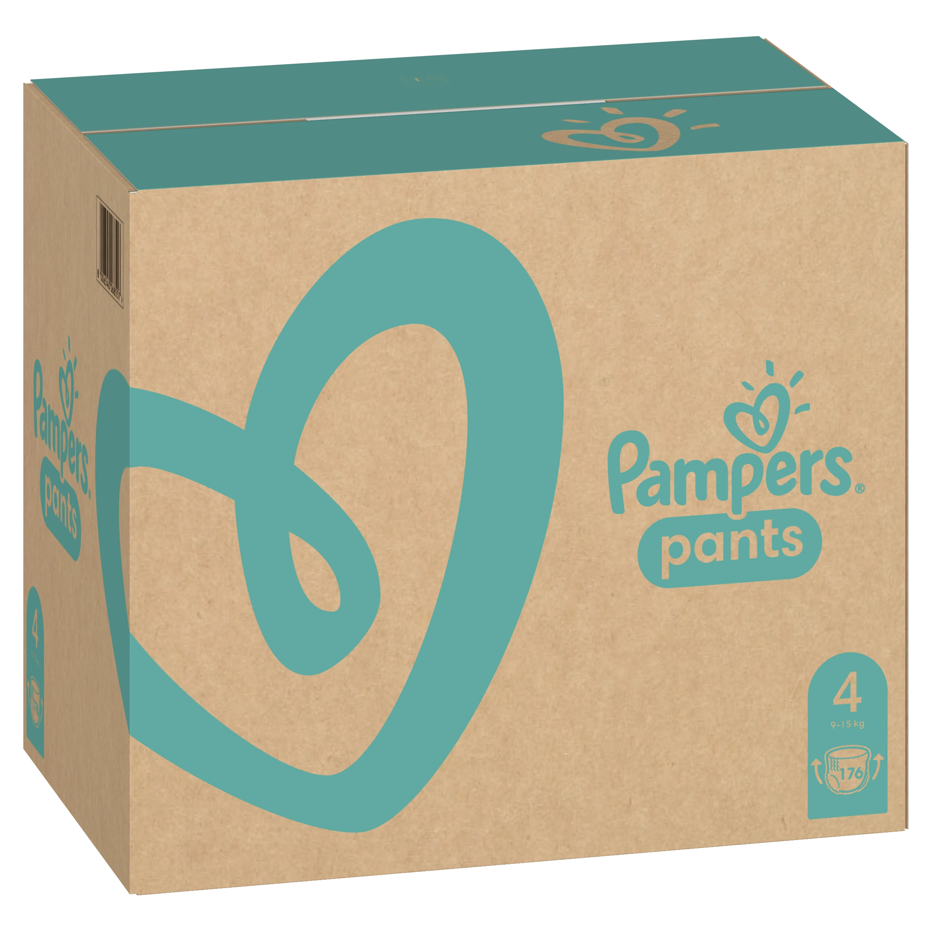 Sauskelnės-kelnaitės Pampers Pants, 4 Dydis, 9–15kg, 176 vnt.