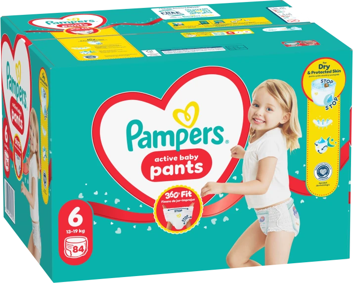 Sauskelnės - kelnaitės Pampers Pants 6 Dydis, 15kg+, 84vnt.