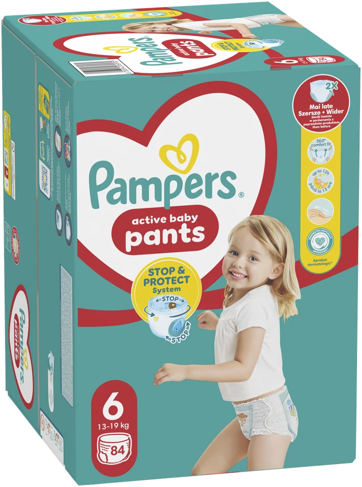 Sauskelnės - kelnaitės Pampers Pants 6 Dydis, 15kg+, 84vnt.
