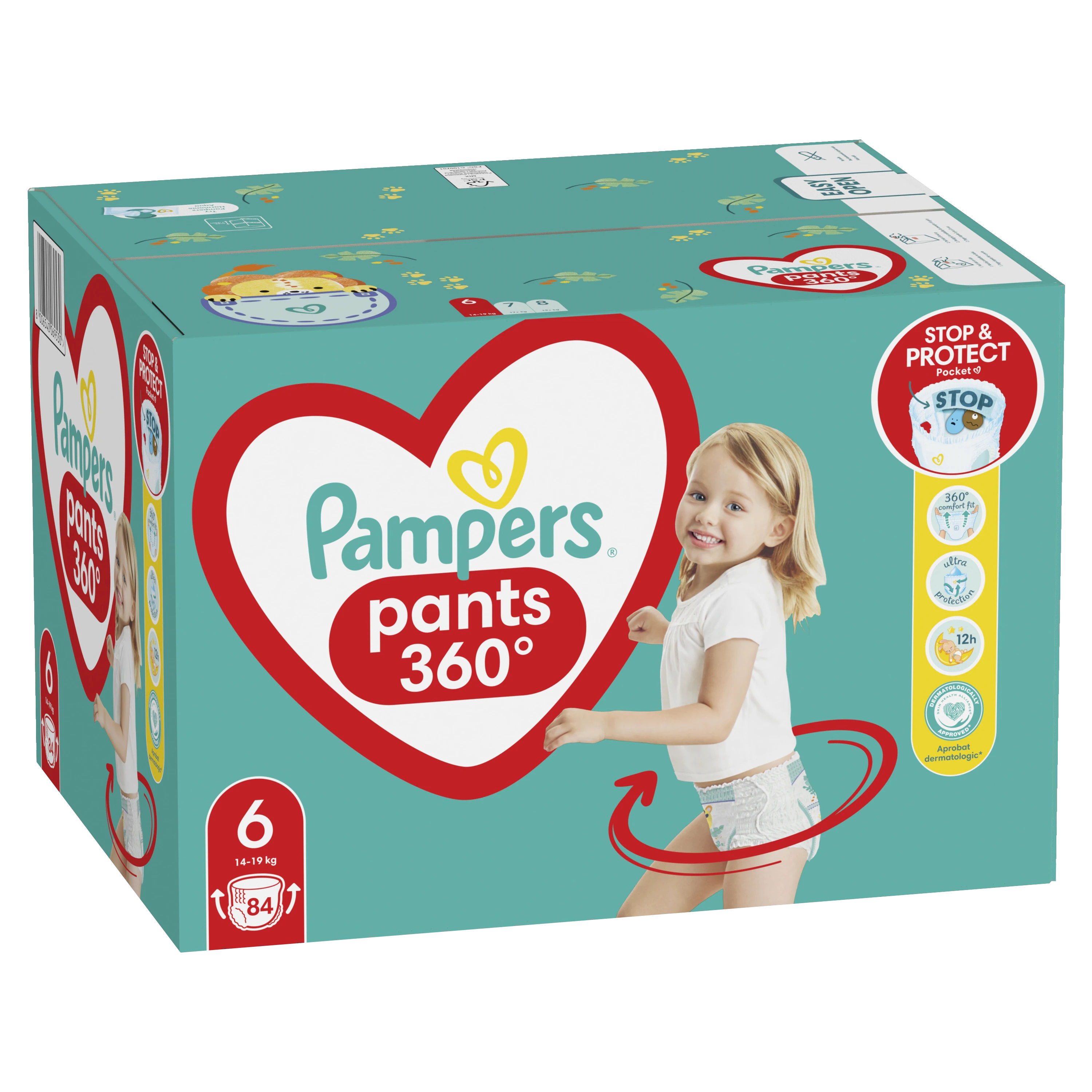 Sauskelnės - kelnaitės Pampers Pants 6 Dydis, 15kg+, 84vnt.