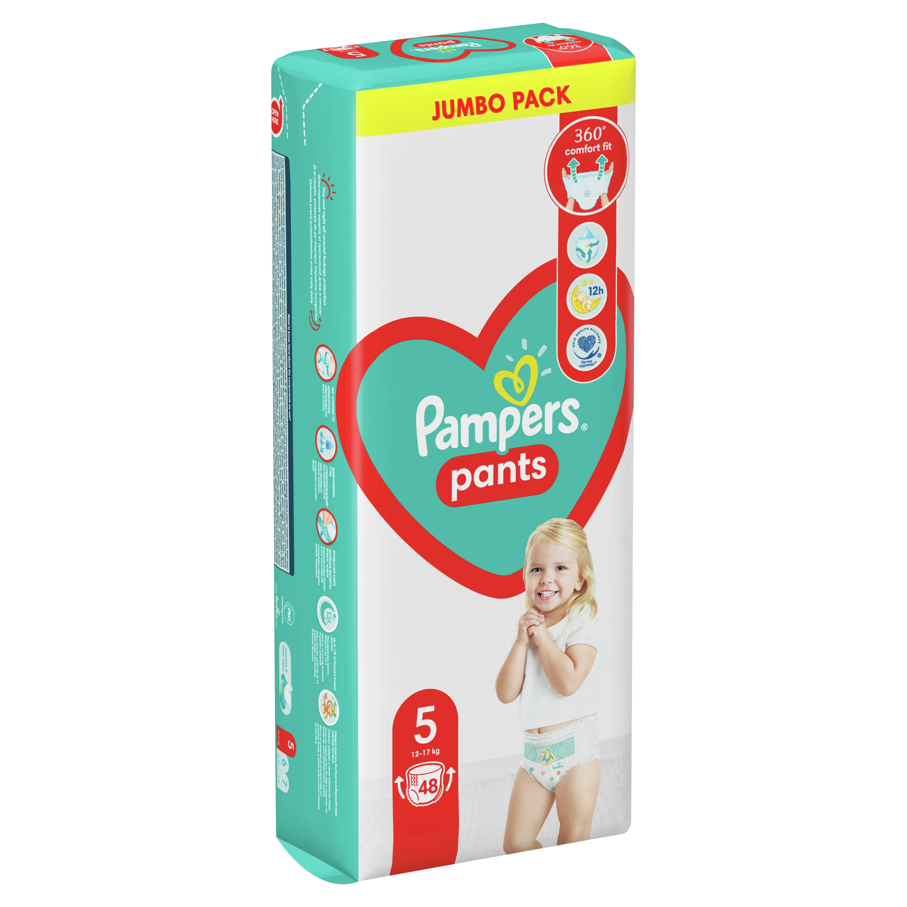 Pampers Active Baby Pants Sauskelnės-Kelnaitės, 5 Dydis, 48 Sauskelnės