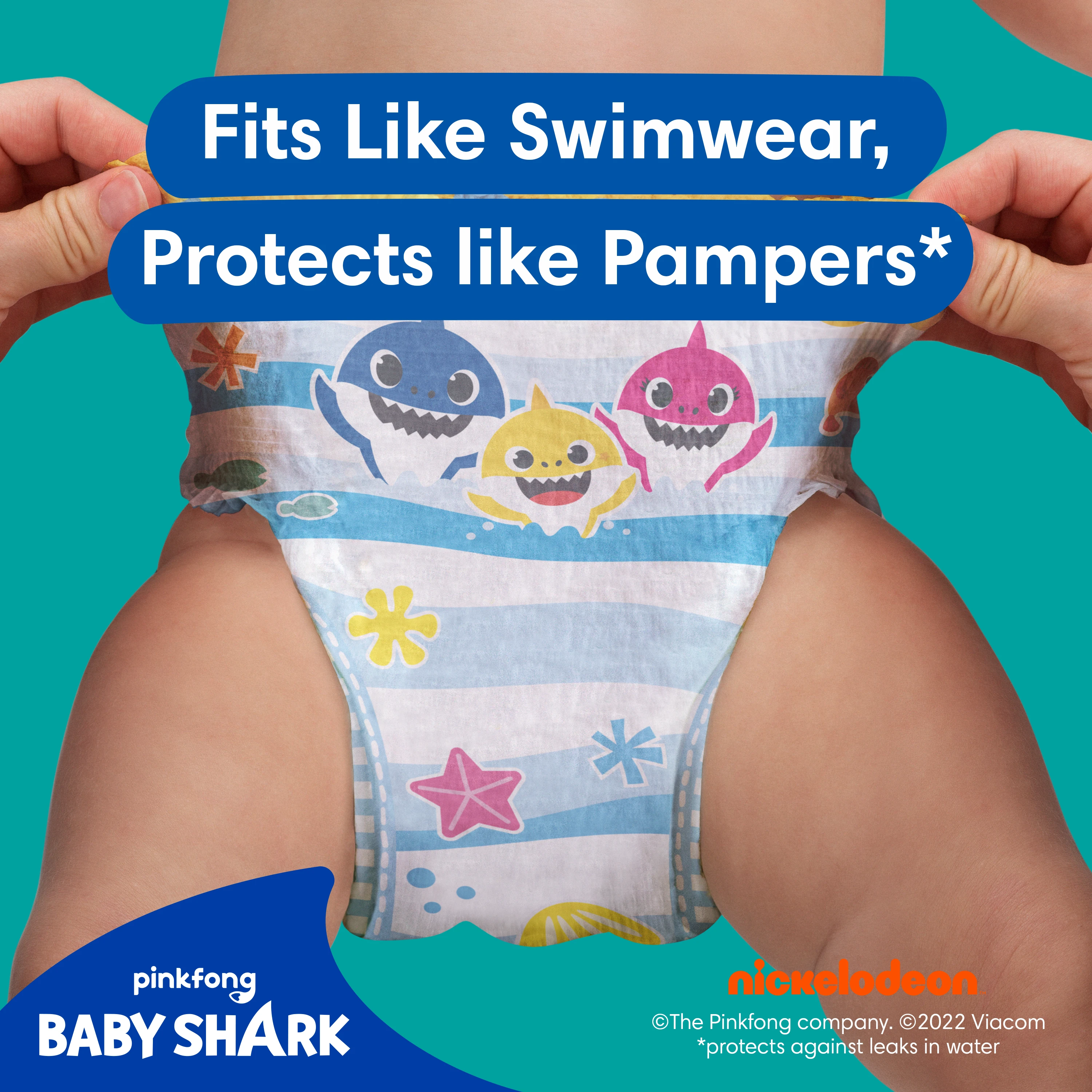 Sauskelnės-Kelnaitės PAMPERS Pants Splashers, 5 dydis 14+ kg, 10 vnt.