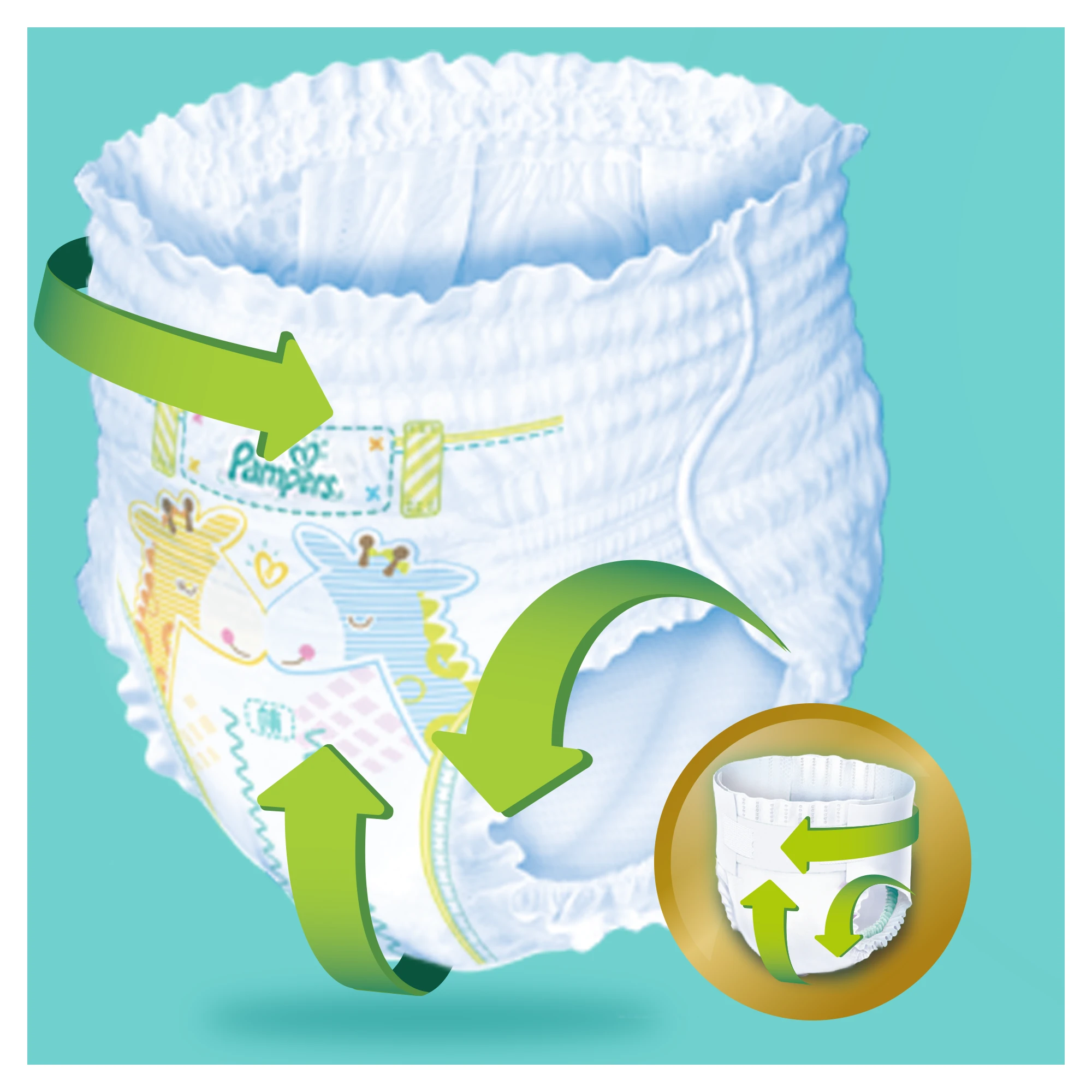 Sauskelnės-kelnaitės PAMPERS Premium Pants, Value Pack, 3 dydis, 48 vnt.