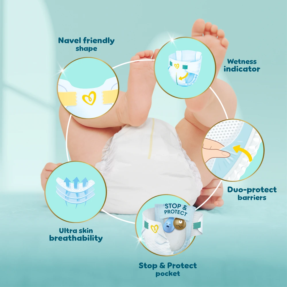 Sauskelnės PAMPERS Premium Care, Value Pack, 6 dydis (13kg+), 38 vnt.