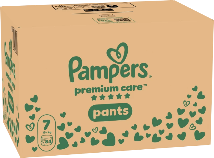 Pampers Premium Care Sauskelnės-Kelnaitės, 7 Dydžio, 84 vnt.