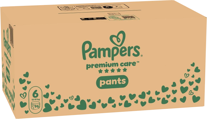 Pampers Premium Care Sauskelnės-Kelnaitės, 6 Dydžio, 96 vnt.