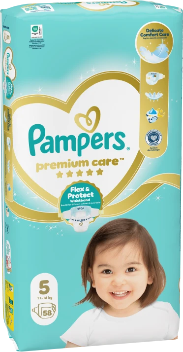 PAMPERS PC JP 5-JUNIOR 58 NEW