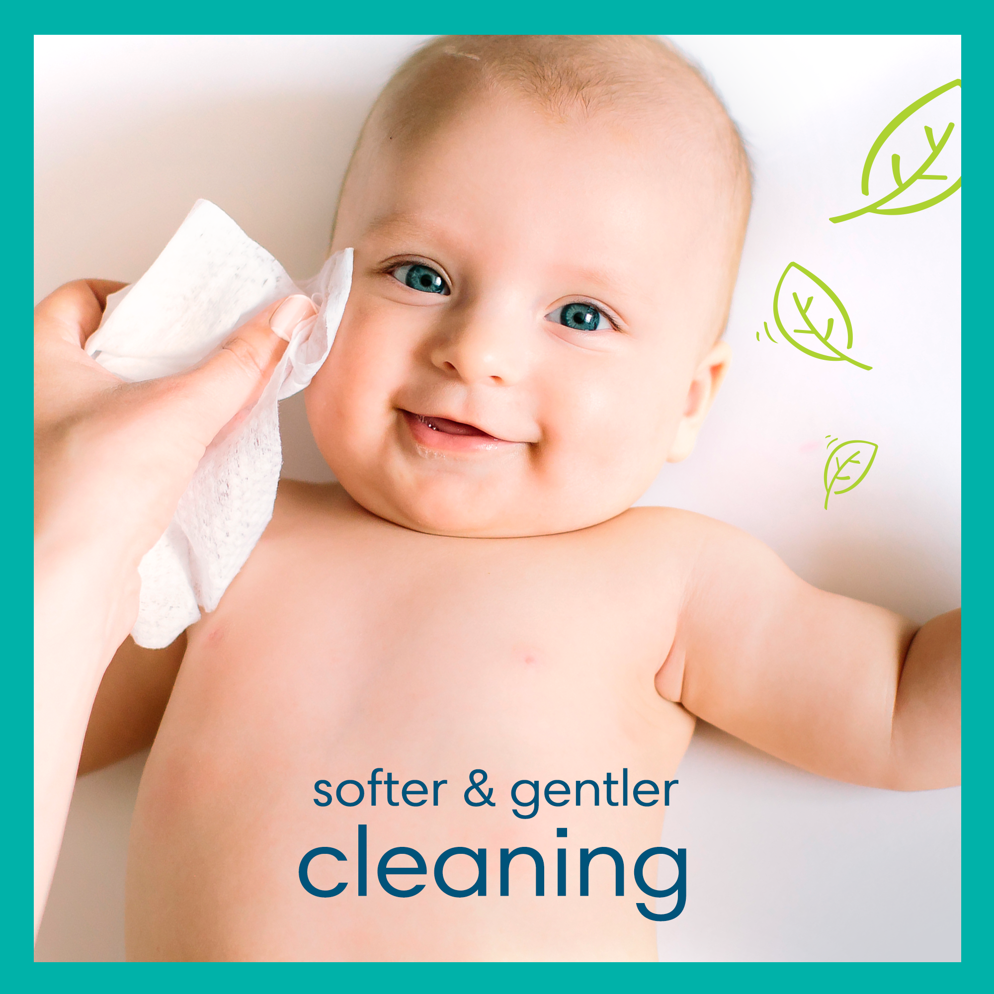 Servetėlės kūdikiams Pampers Sensitive Plastic Free, 24 pakuotės, 1248 servetėlės