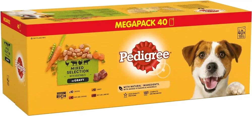 Šunų Maistas - Pedigree Vital Protection Gravy 40x100 g