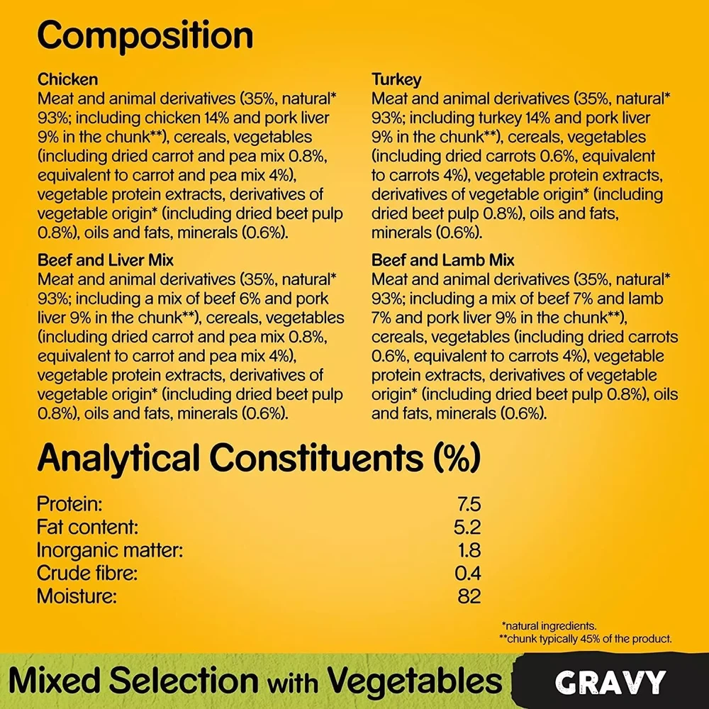 Šunų Maistas - Pedigree Vital Protection Gravy 40x100 g