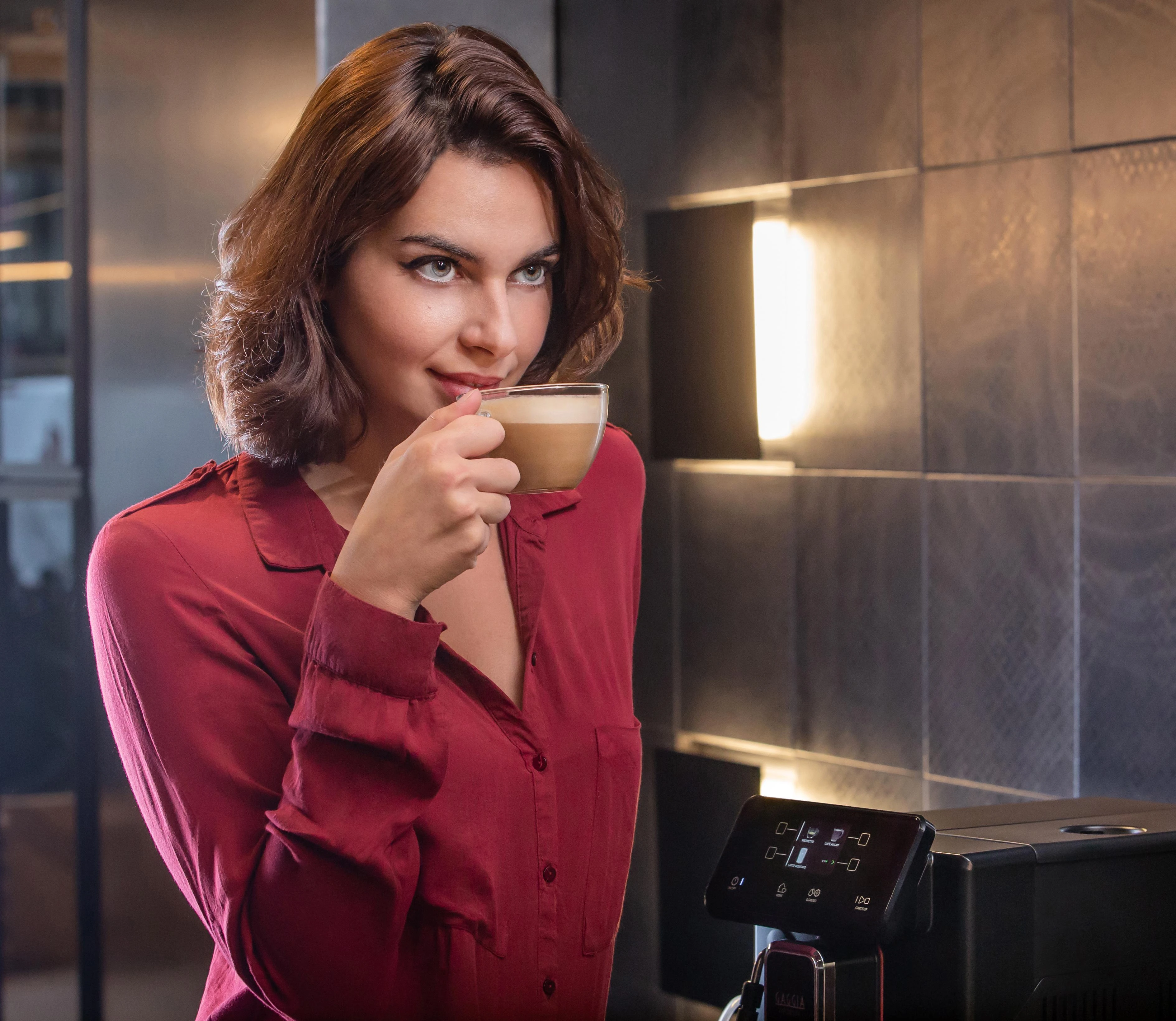 RI9781/01 Gaggia Accademia Kavos Aparatas Su Stikliniu Korpusu