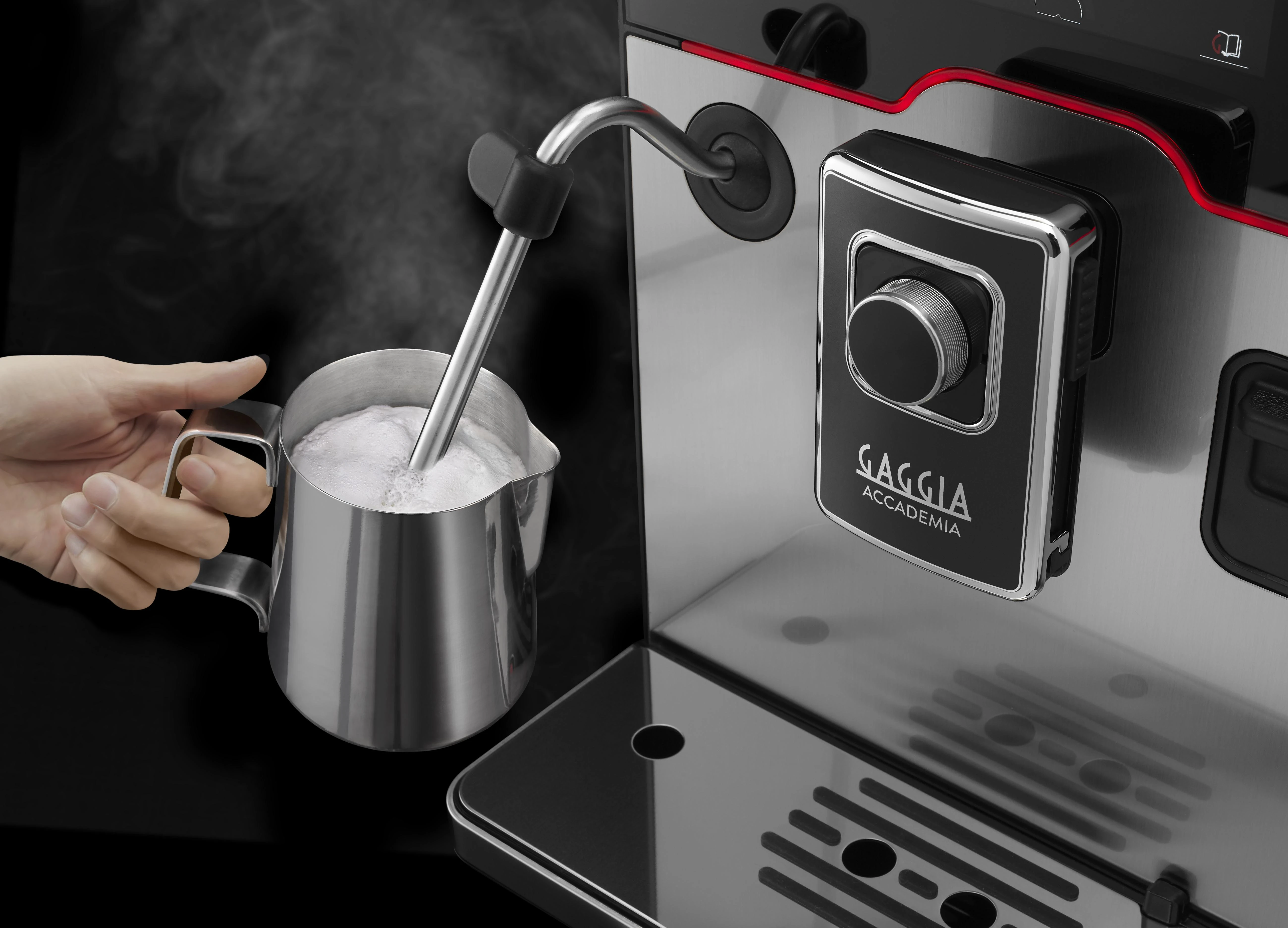 RI9782/01 Gaggia Accademia Kavos Aparatas Su Nerūdijančio Plieno Korpusu