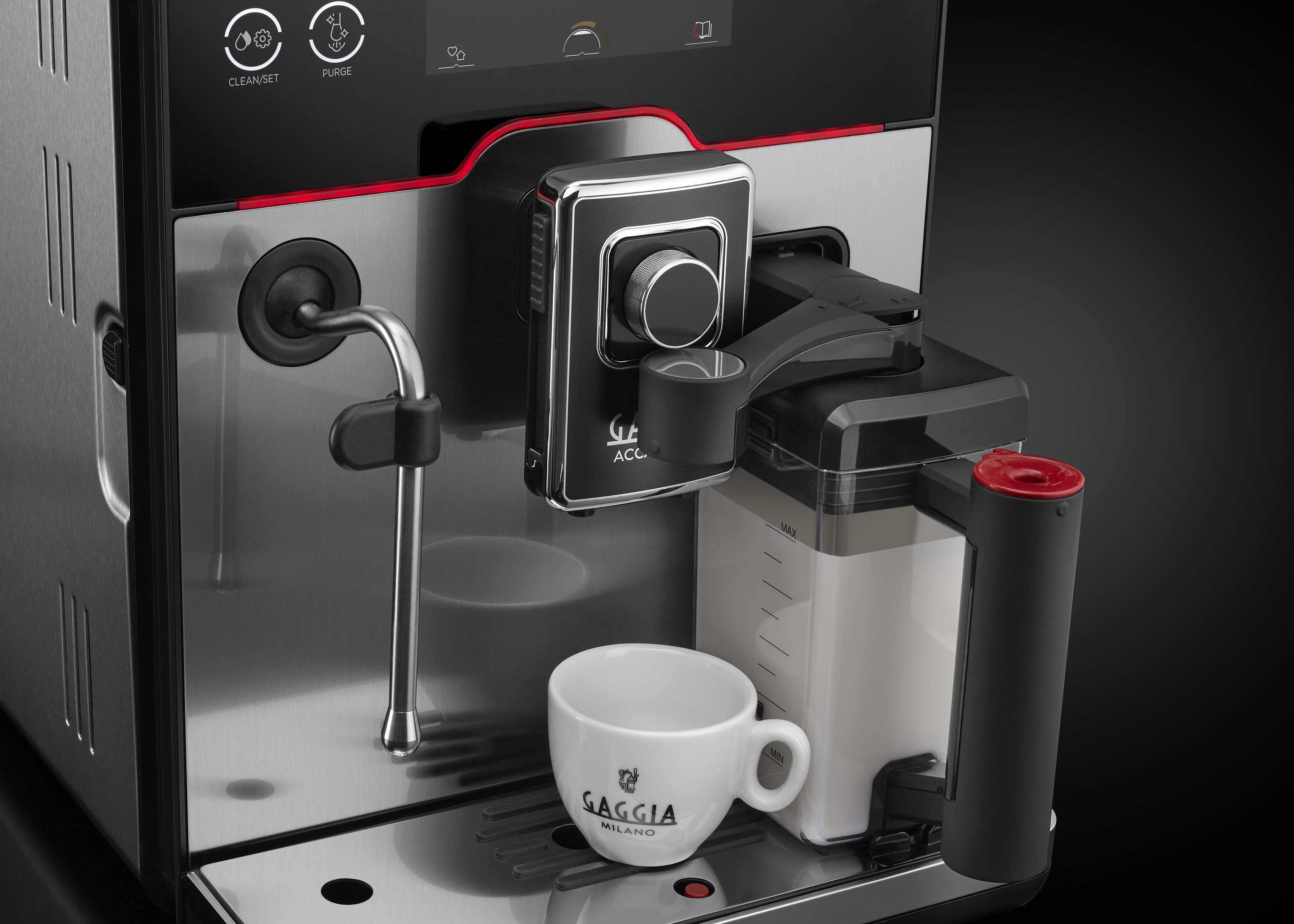 RI9782/01 Gaggia Accademia Kavos Aparatas Su Nerūdijančio Plieno Korpusu