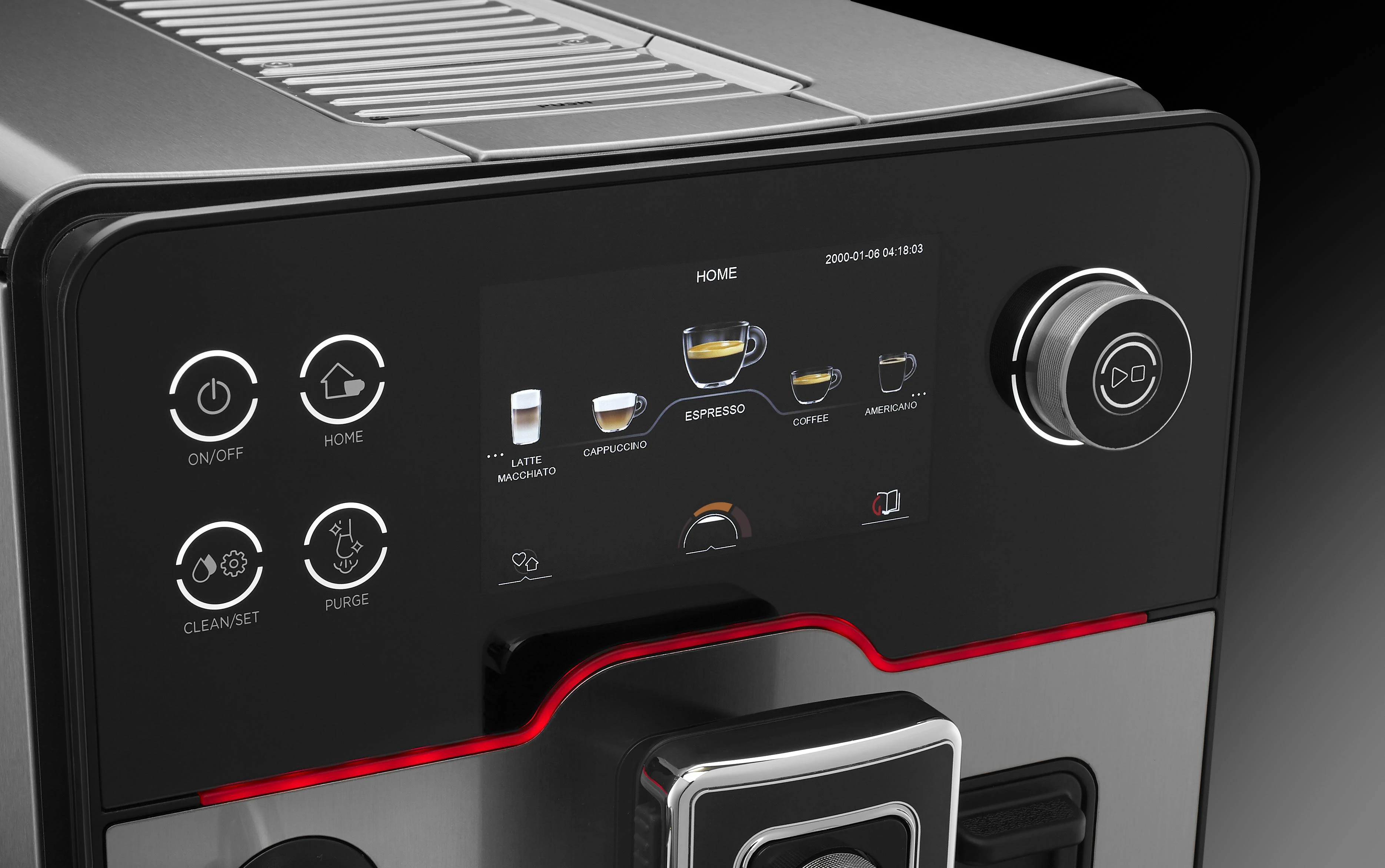RI9782/01 Gaggia Accademia Kavos Aparatas Su Nerūdijančio Plieno Korpusu