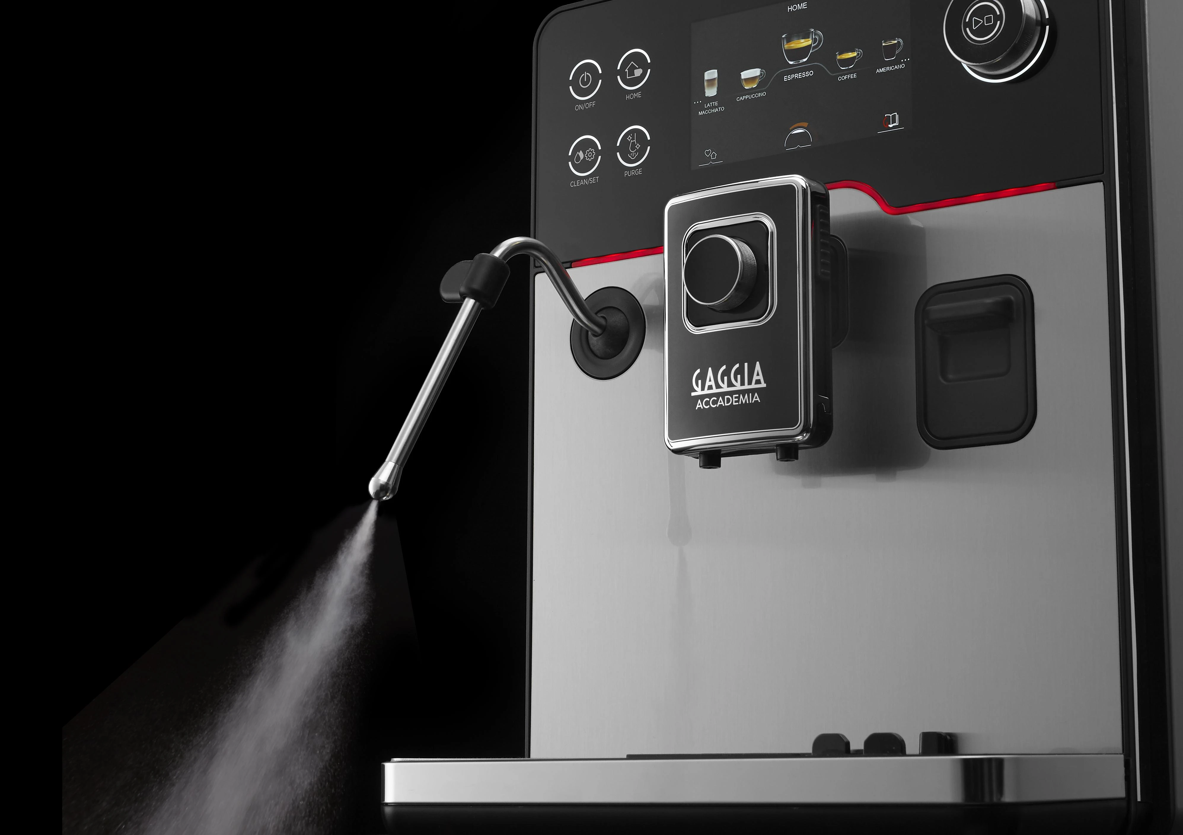 RI9782/01 Gaggia Accademia Kavos Aparatas Su Nerūdijančio Plieno Korpusu
