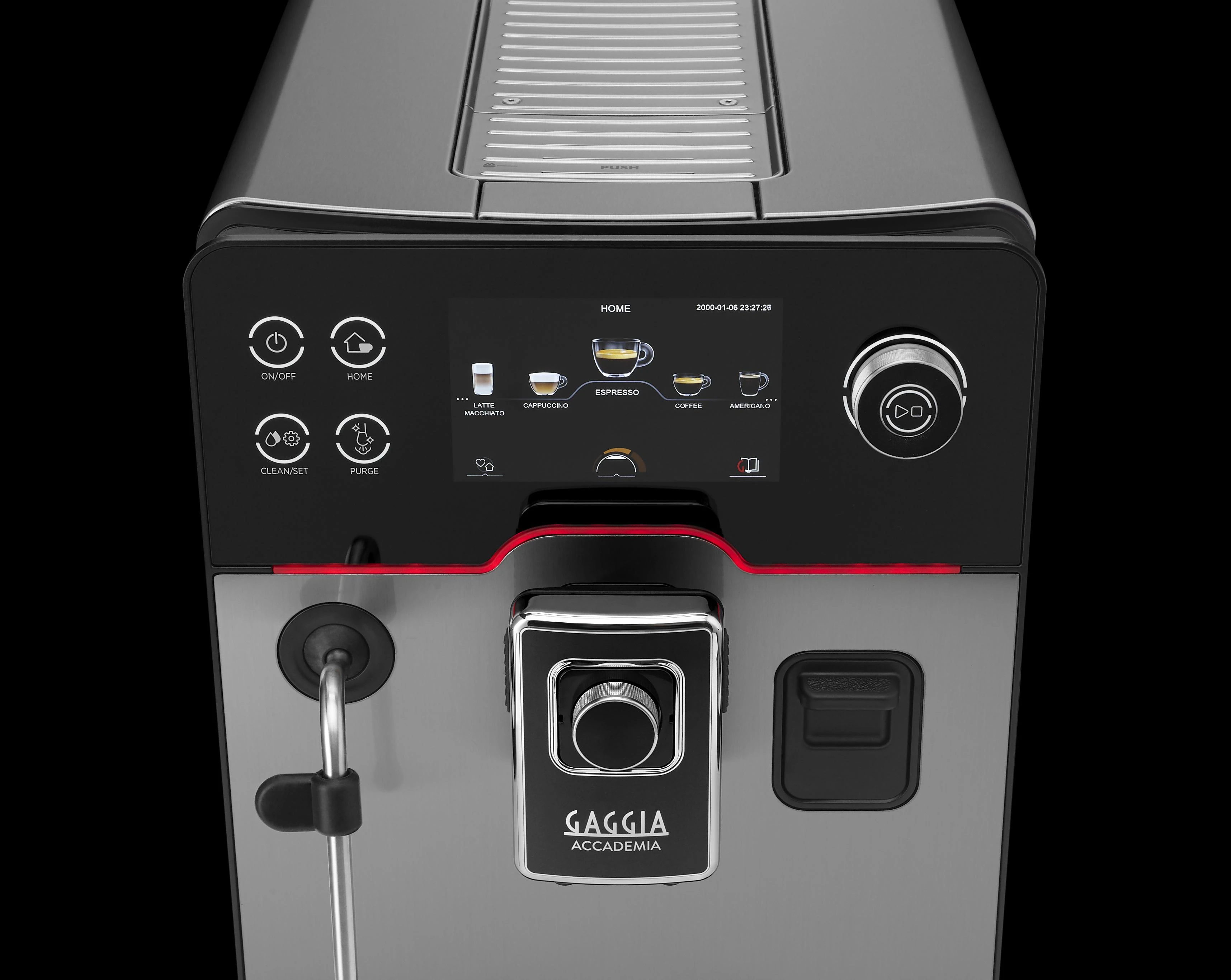 RI9782/01 Gaggia Accademia Kavos Aparatas Su Nerūdijančio Plieno Korpusu