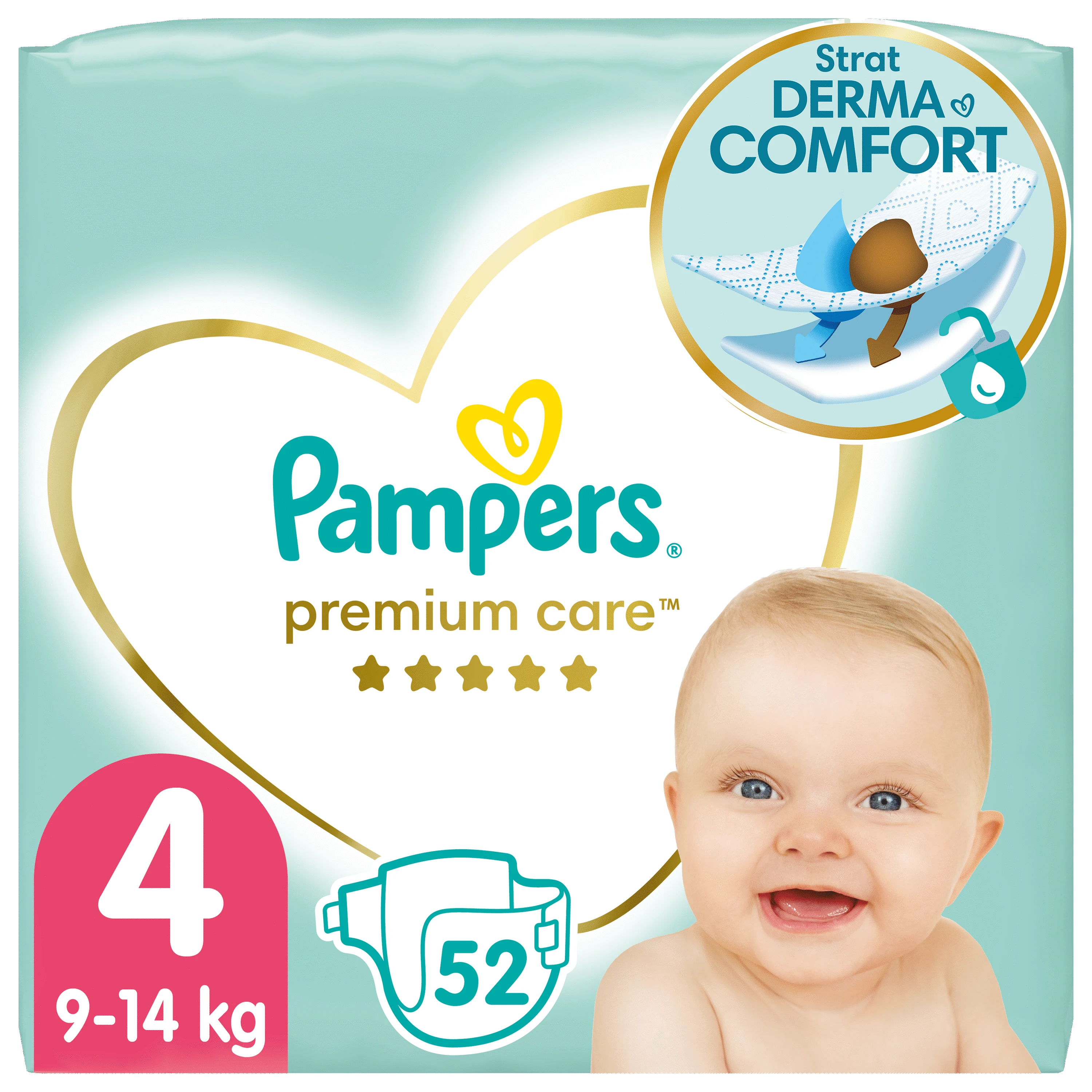 Pampers Sauskelnės Premium Care 4 52 vnt