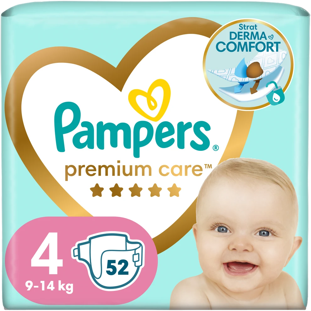 Pampers Sauskelnės Premium Care 4 52 vnt