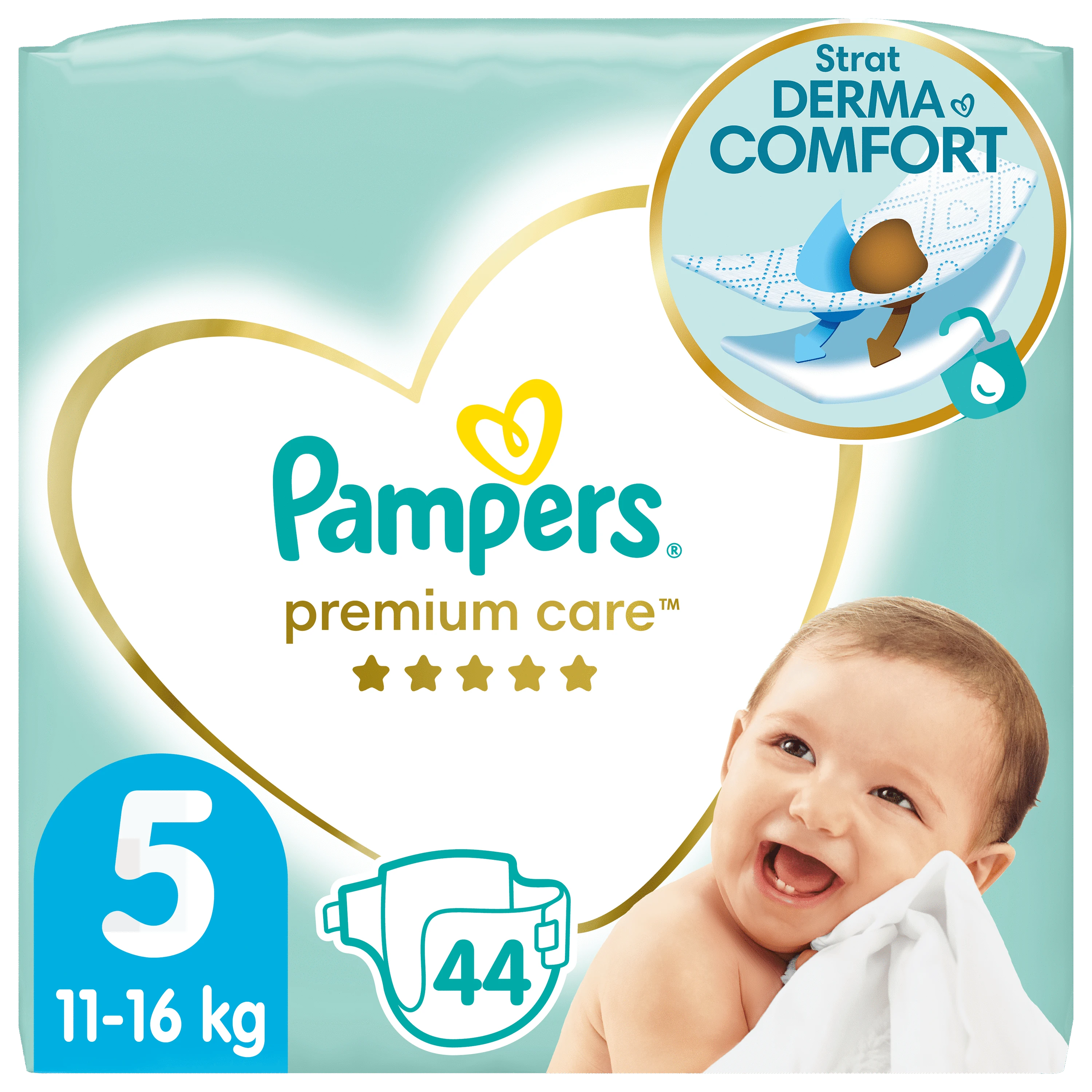 Pampers Premium Care , 5, 11 - 25 kg 44 vnt