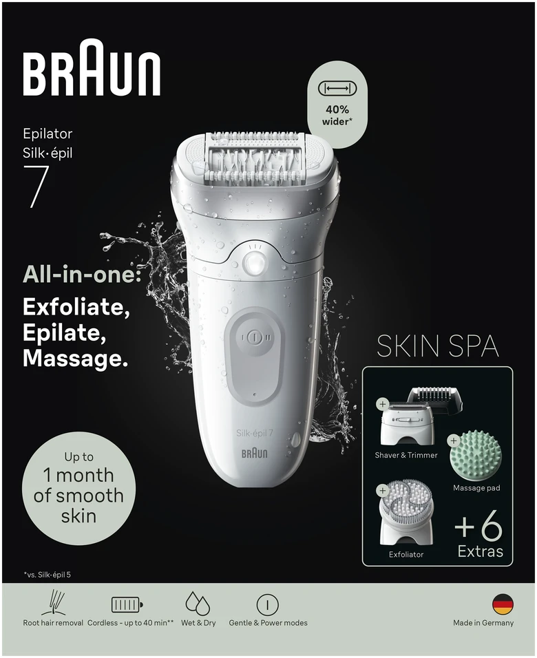 SE7-081 Braun Silk•épil 7 SkinSpa Epiliatorius