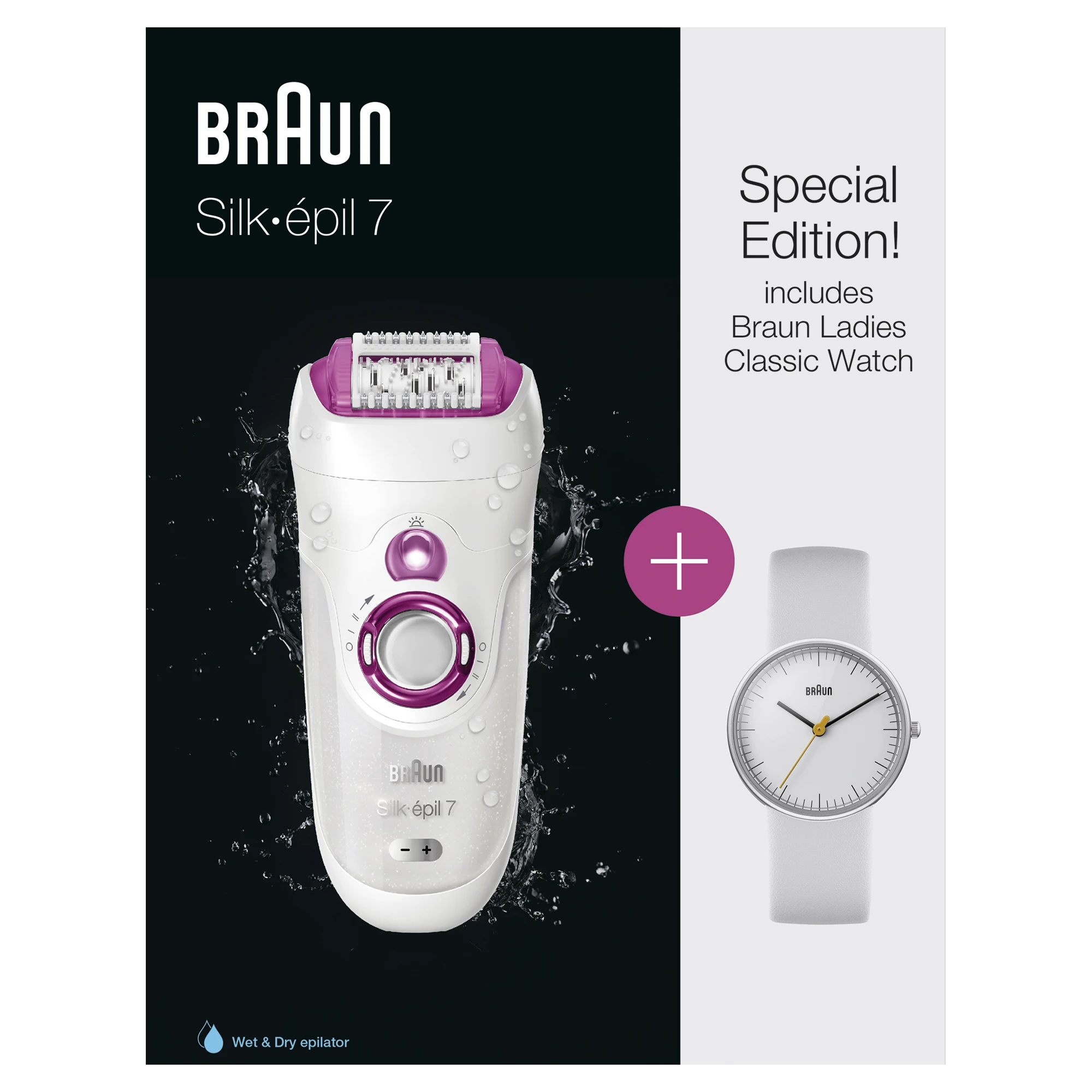 Epiliatorius su pincetu kūnui Braun Silk-epil 7-521 (baltos spalvos)