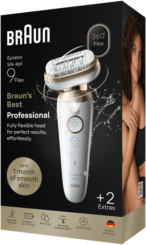SES9-011 3D Braun Silk•épil 9 Flex Epiliatorius
