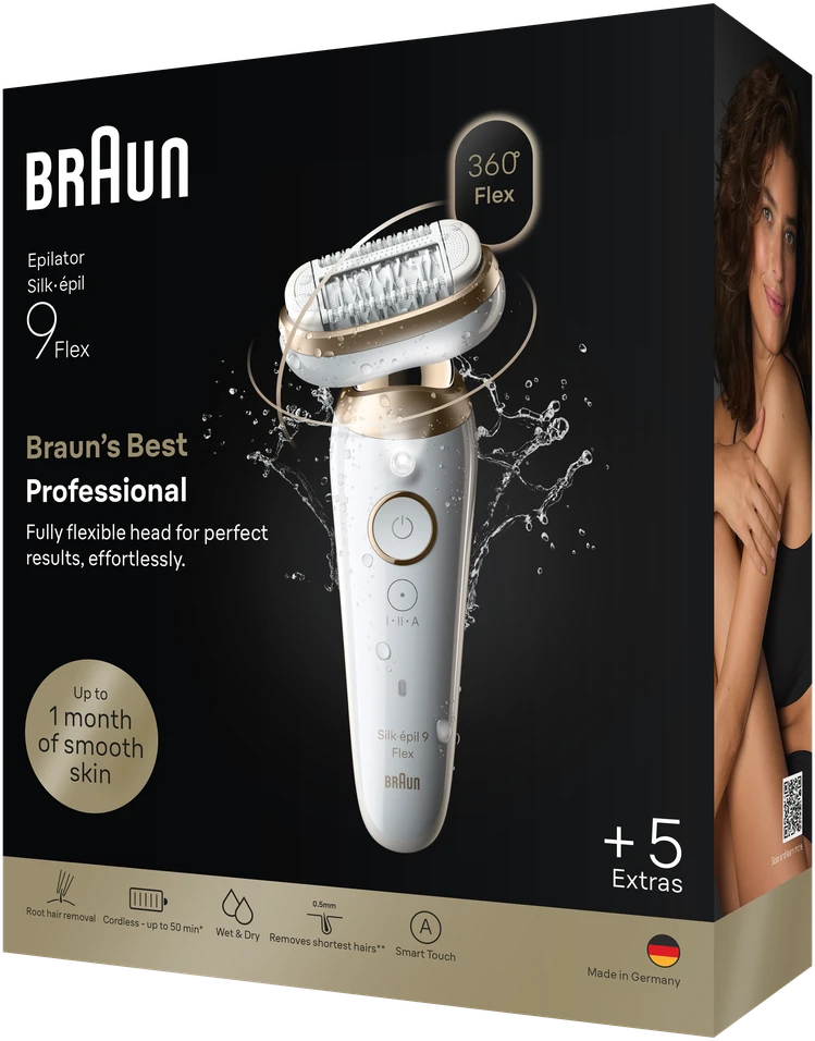 SES9-060 3D Braun Silk•épil 9 Flex Epiliatorius
