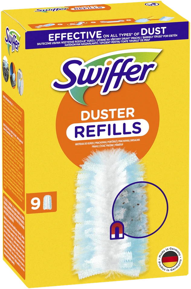 Swiffer Duster Dulkių šluosčių rinkinys, 9 vnt