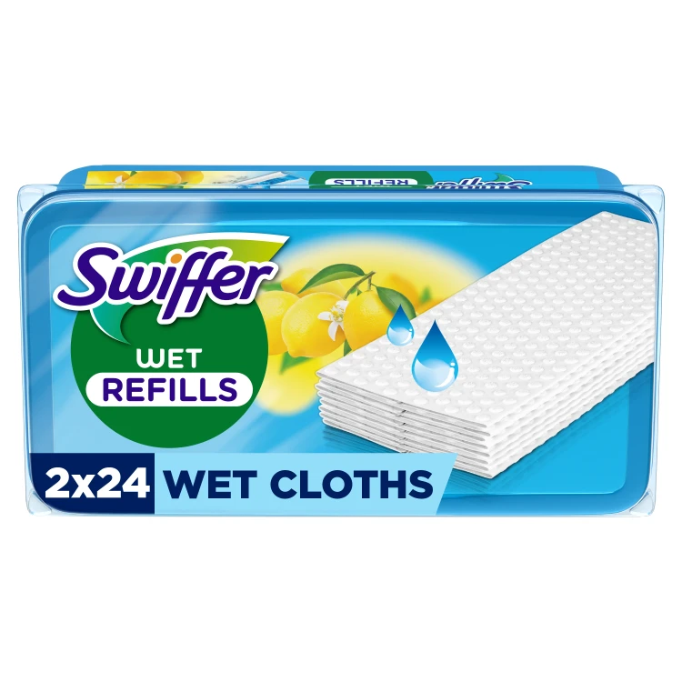 Swiffer Sweeper Moist Grindų Šluostės, 48 vnt