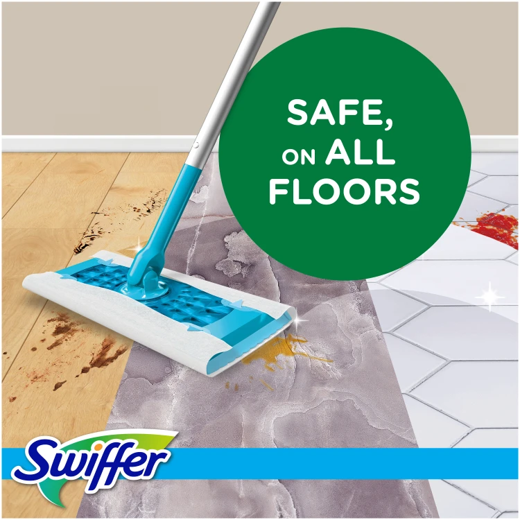 Swiffer Sweeper Moist Grindų Šluostės, 48 vnt