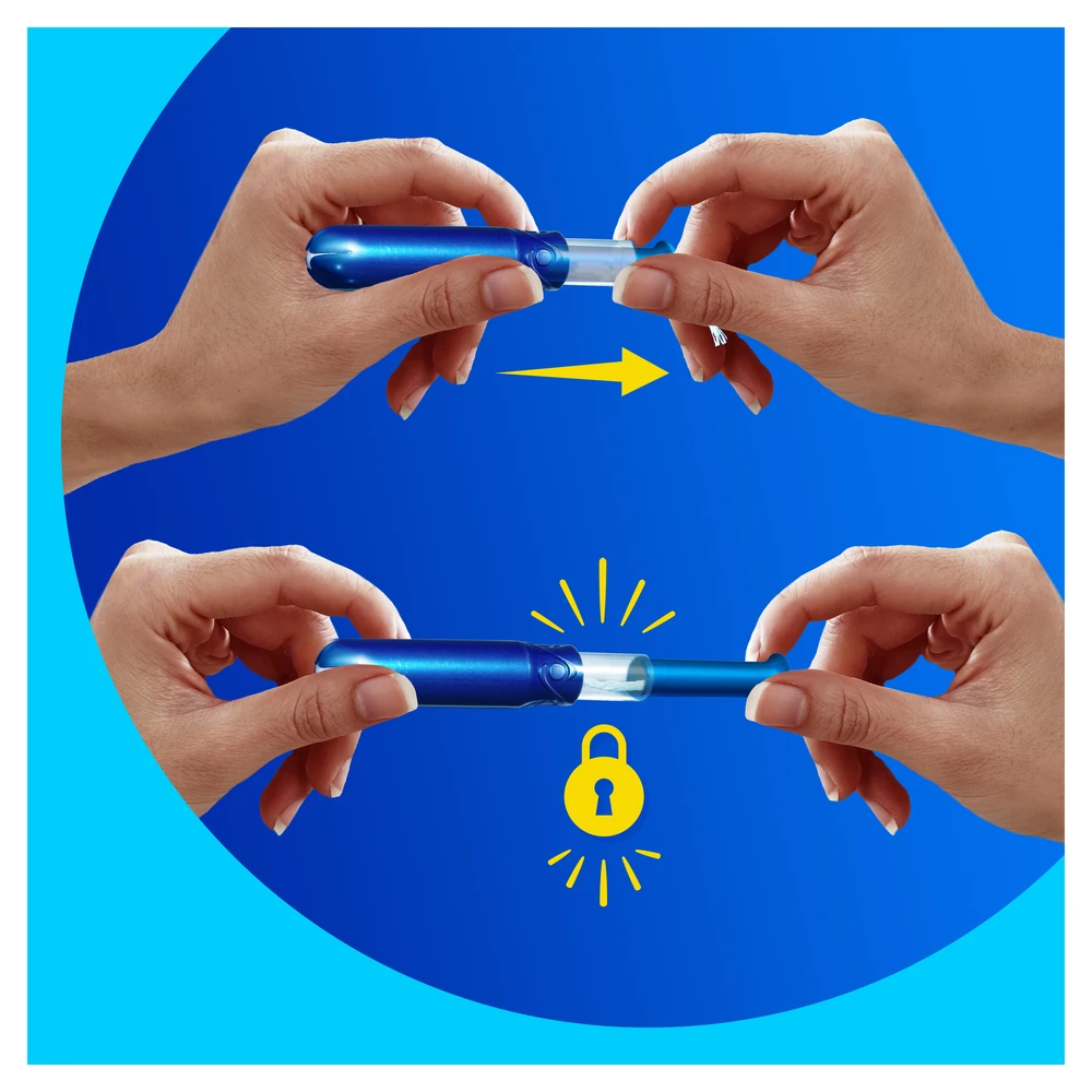 Tampax Compak Pearl Regular Tamponai Su Aplikatoriumi, 16 vnt.