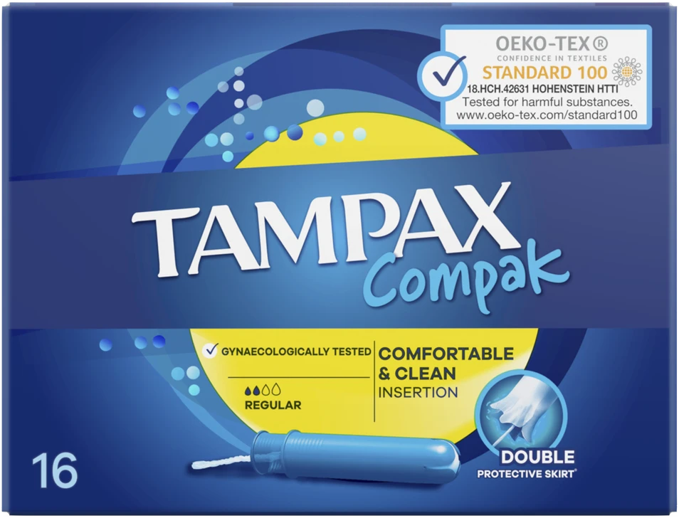 Tamponai TAMPAX Compak Regular, 16 vnt.