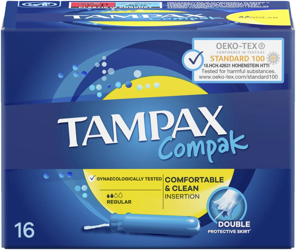 Tamponai TAMPAX Compak Regular, 16 vnt.