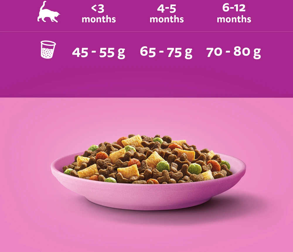 Whiskas Junior sausas ėdalas kačiukams su vištiena 14kg