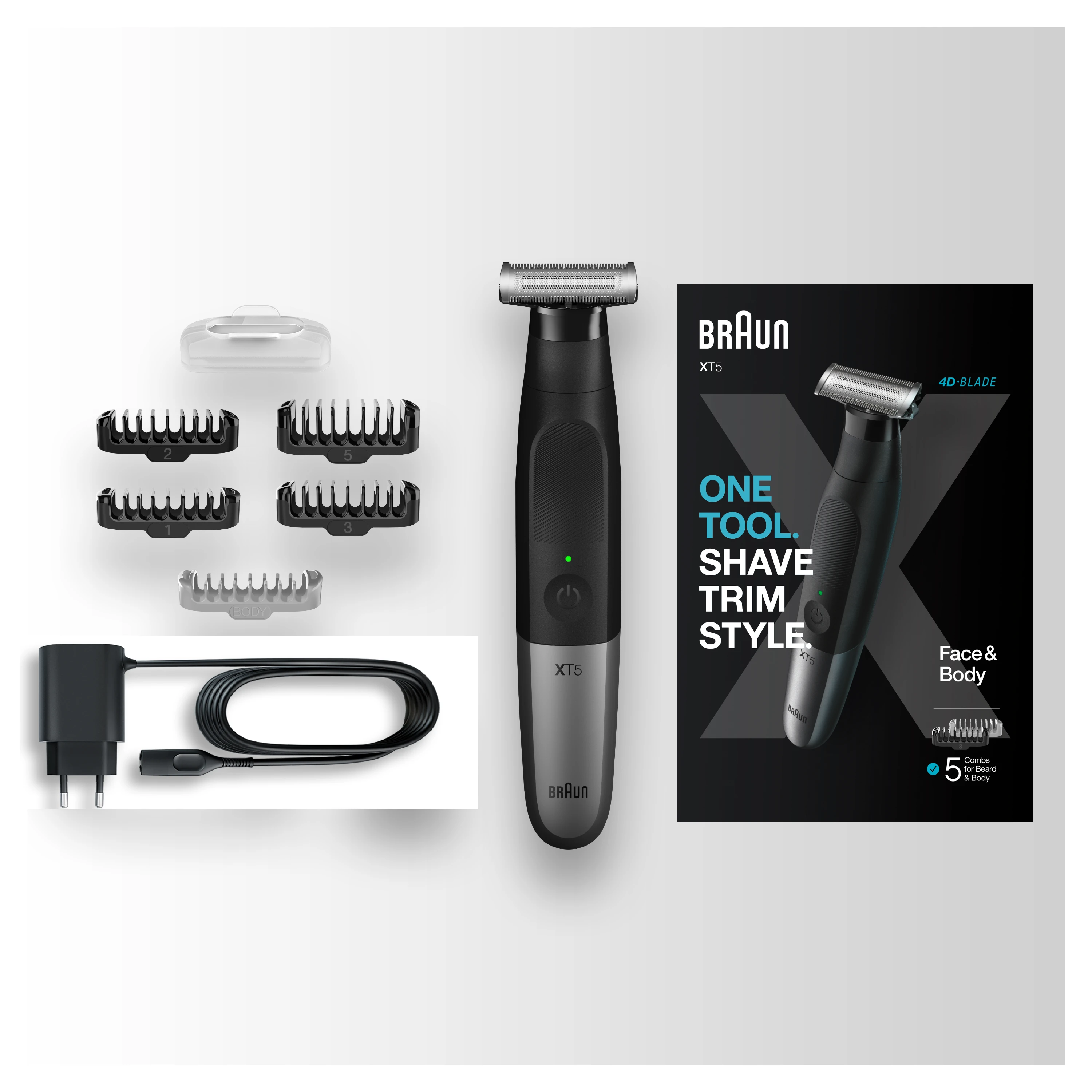 Braun veido ir kūno skustuvas XT5100