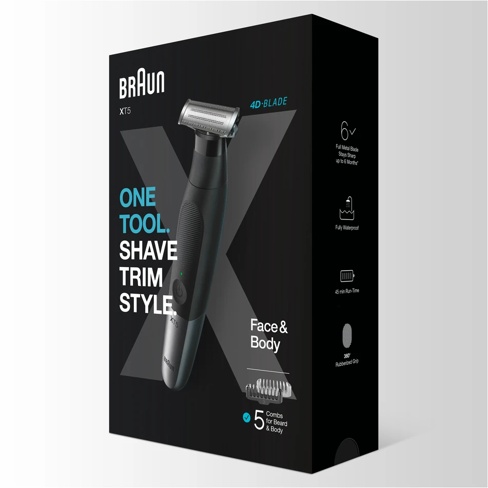Braun veido ir kūno skustuvas XT5100