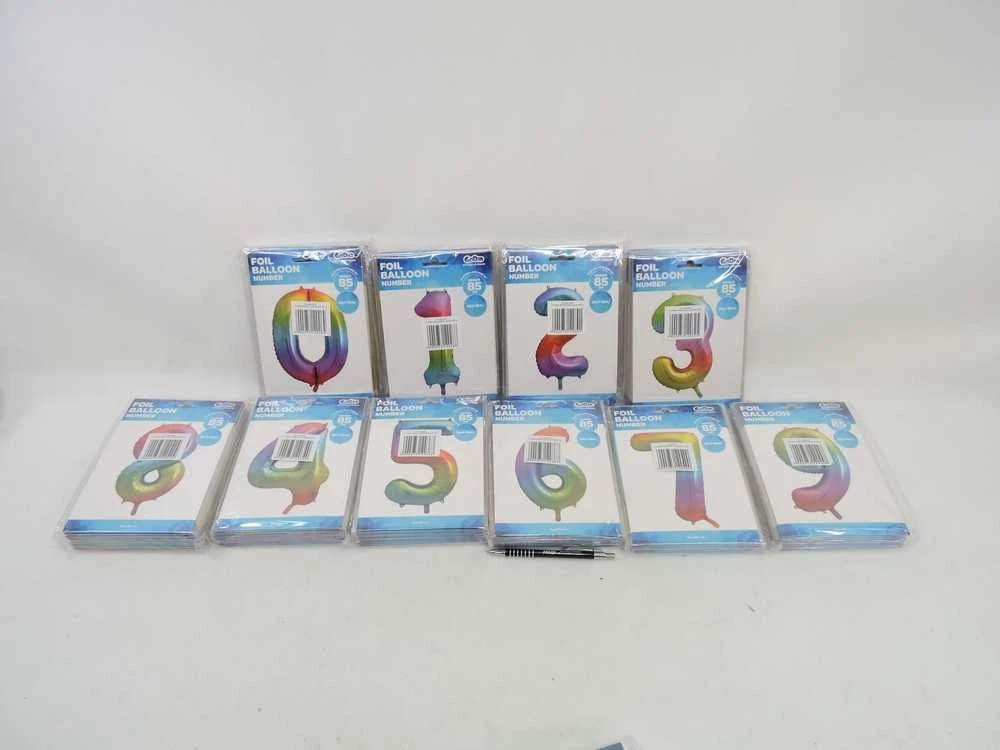 GoDan AST. BALON foliowy CYFRA MIX 0-9 85 cm