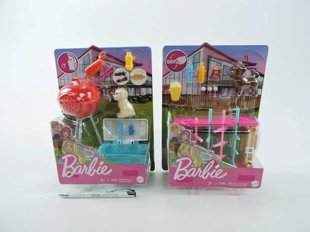 Barbie Barbė - futbolo stalo ir augintinio mini žaidimų rinkinys (GRG77)