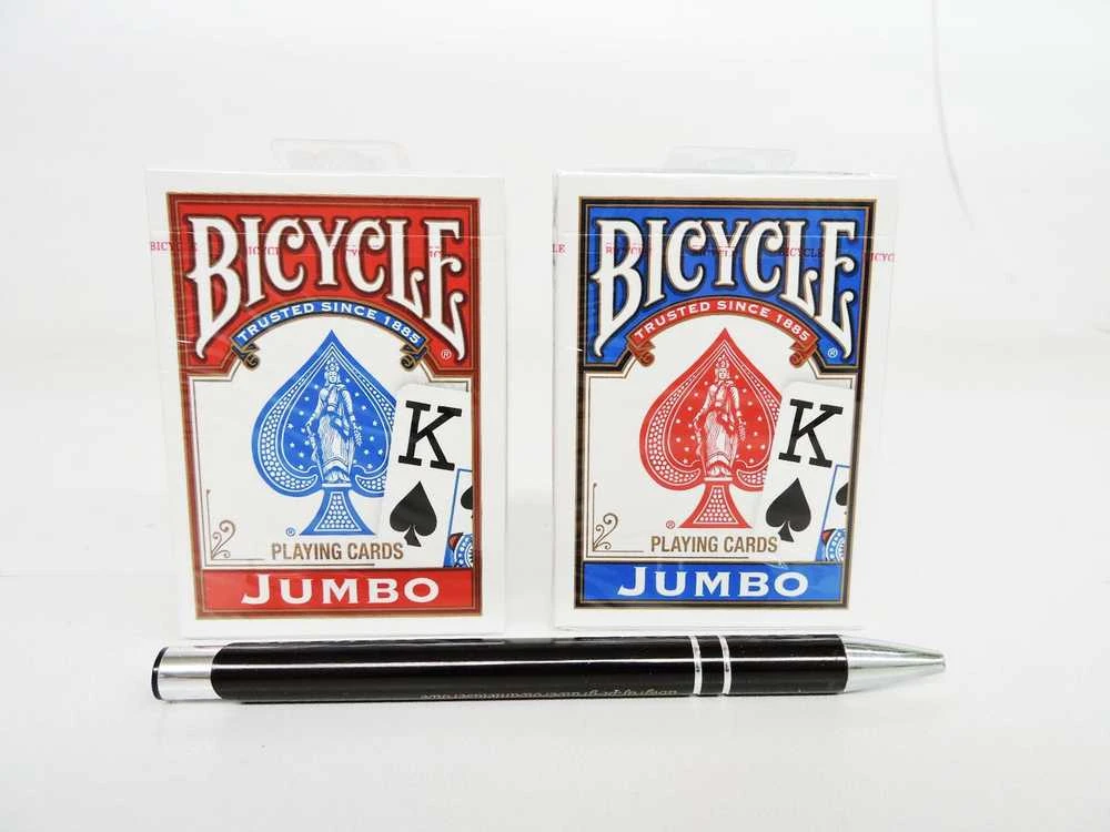 Bicycle Rider Jumbo Pokerio Kortos (Raudonos)